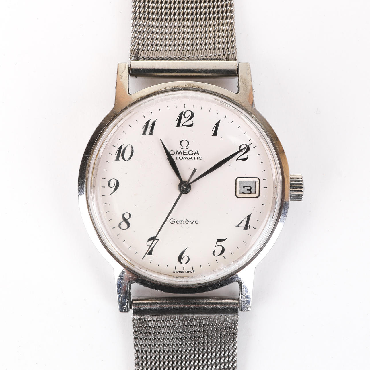 BRACELET WATCH, OMEGA, Geneve, Automatic,, steel.