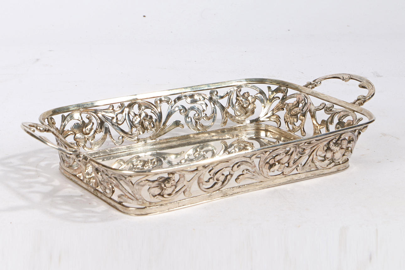 EIN DEUTSCHER 800 SILBERKORB VON POSEN.