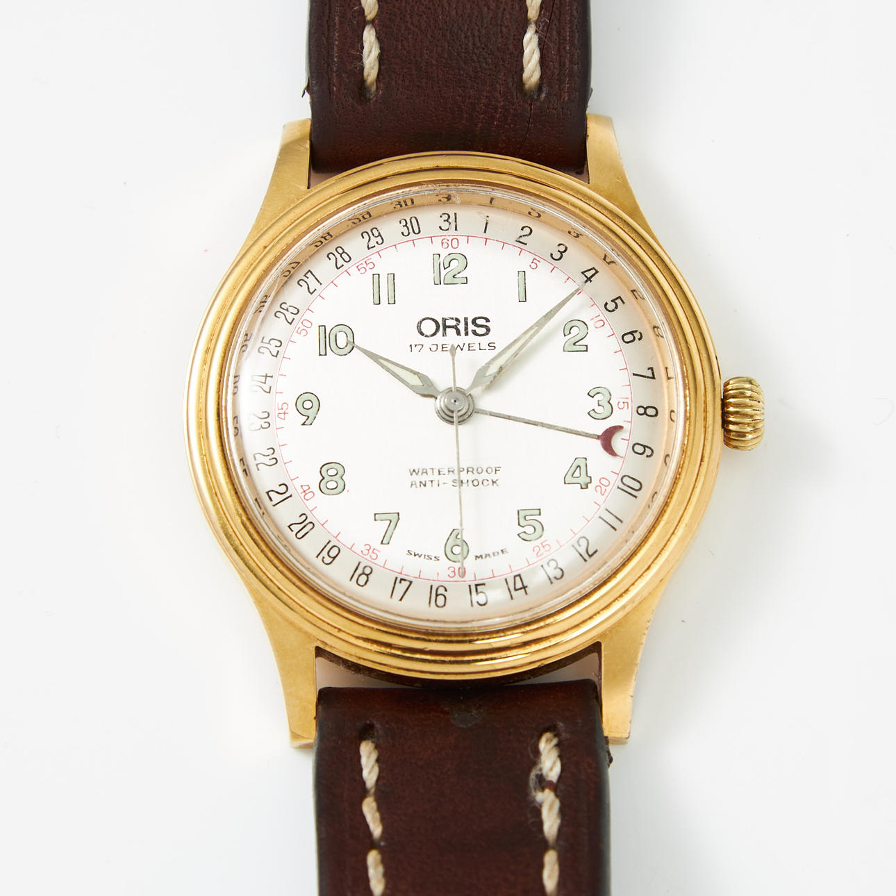 ORIS, wristwatch, Pointer Date, gold double.