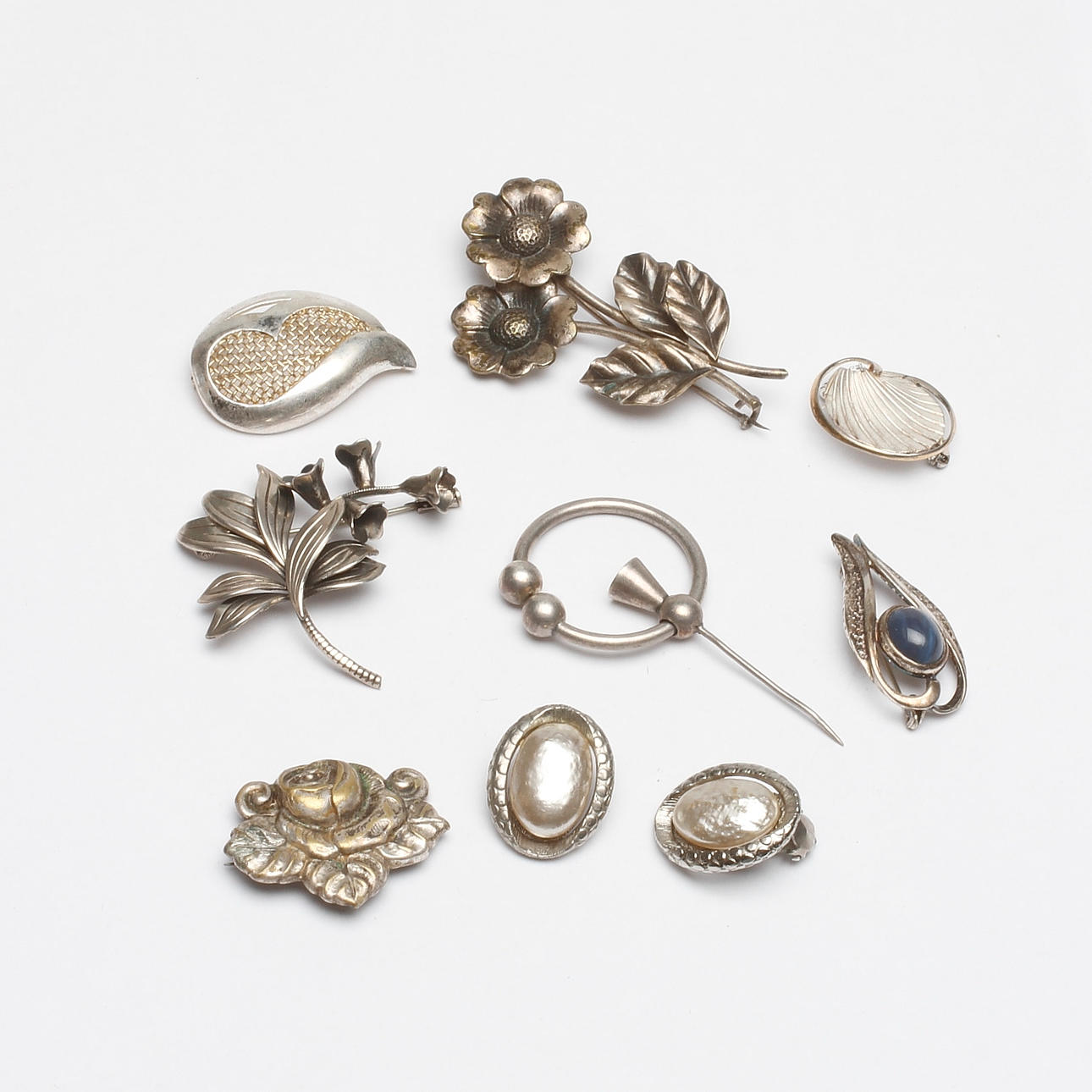 SMYCKEN, 8 delar, mestadels silver, 1900/2000-tal.