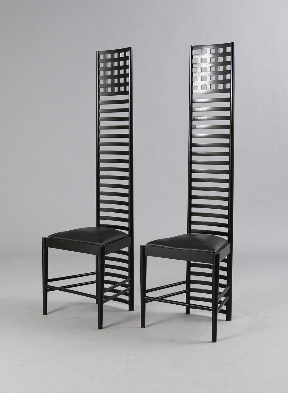 CHARLES R MACKINTOSH. EFTER. Stolar "Hill House", 1 par.