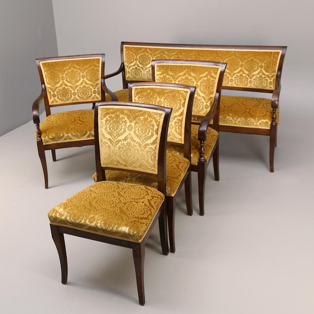 SITTGRUPP 5 delar, 1930-/40-tal.