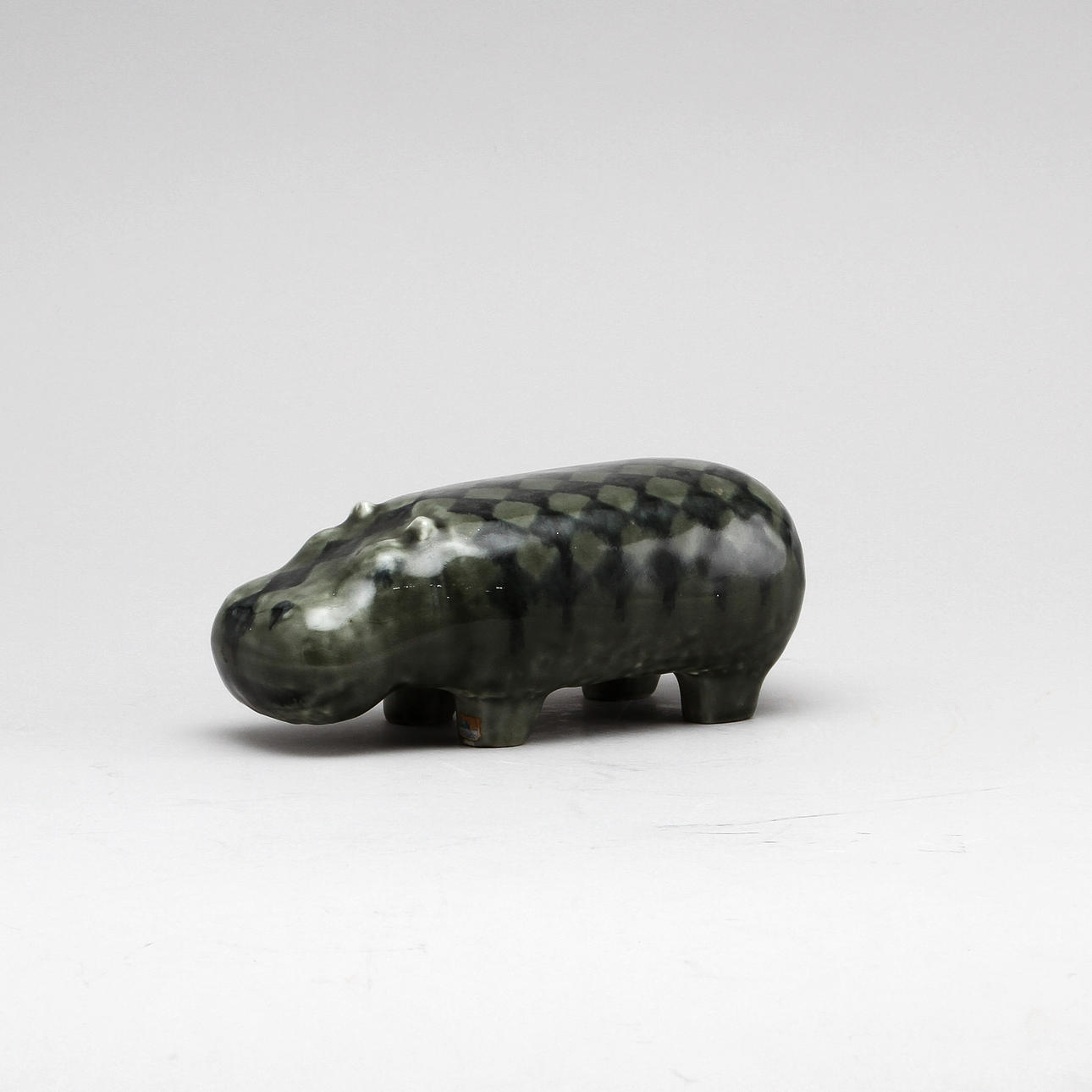 FIGURIN, flodhäst , stengods. Lisa Larson, Gustavsberg.