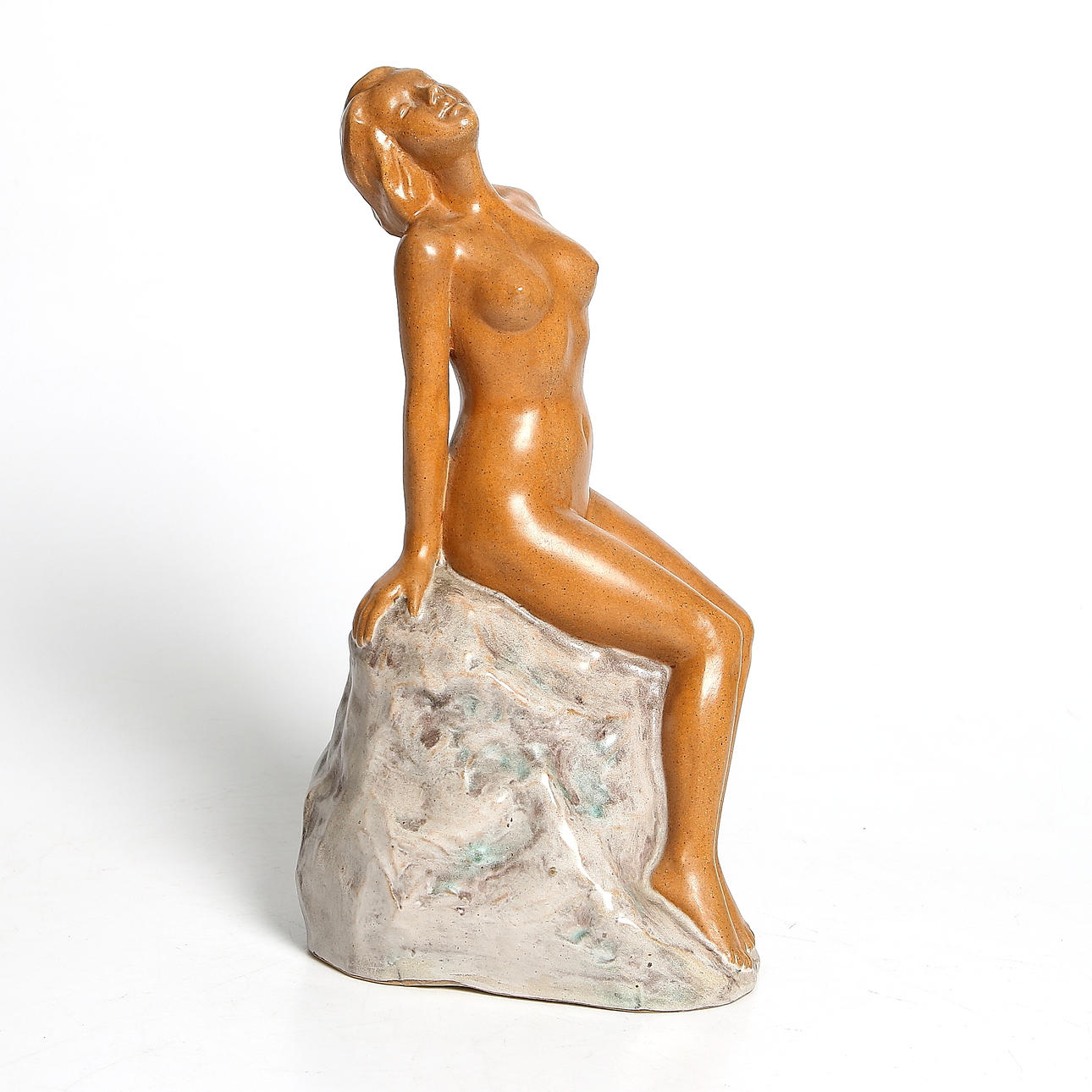 SKULPTUR, naken kvinna, 1900-tal.