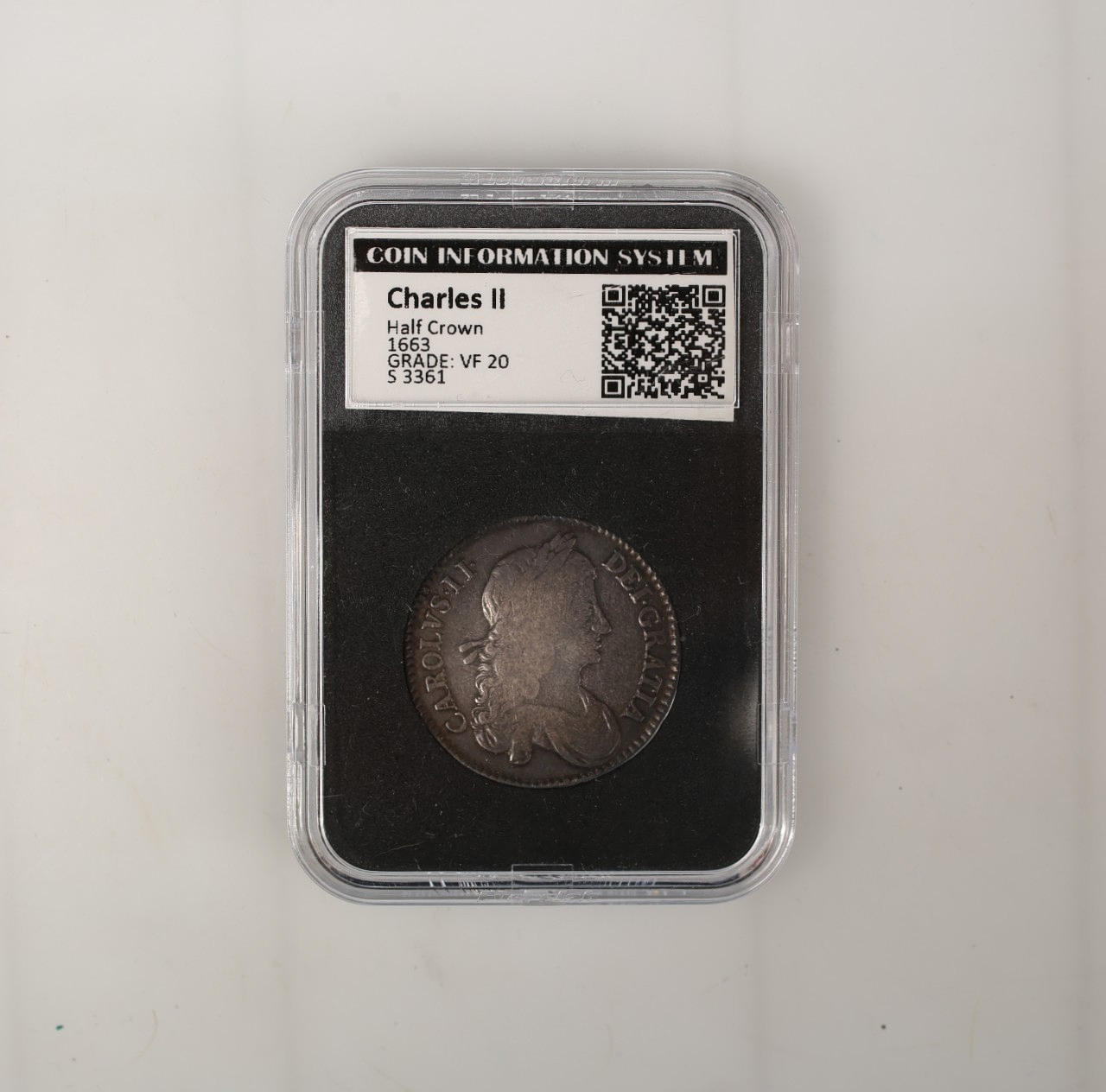 HALFCRON, Silber, Großbritannien, Jahr 1663.