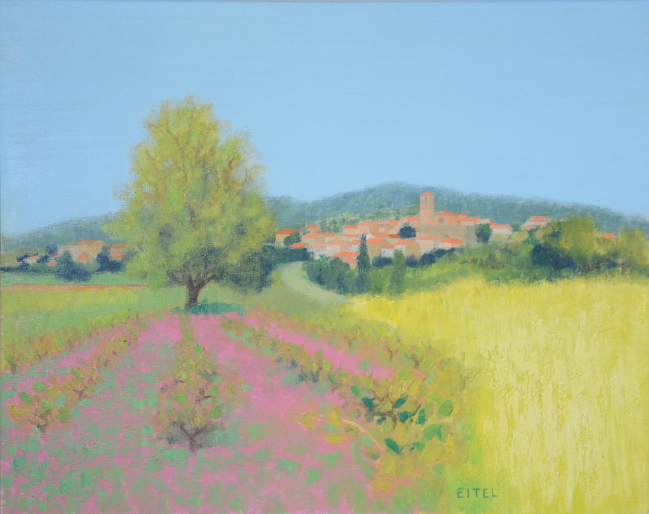 JAQUES EITEL. Olja på duk.