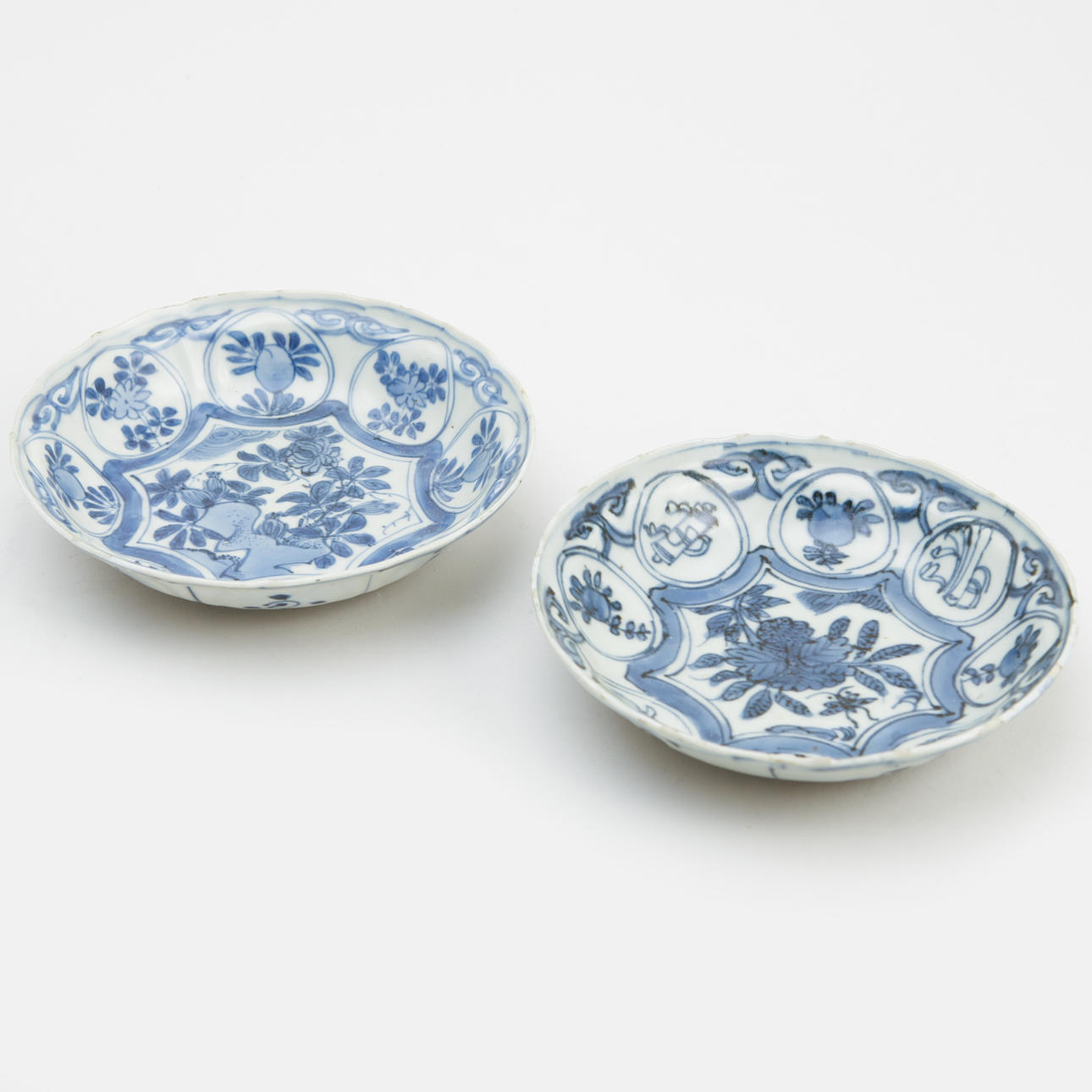 DISH, 2 pcs, porcelain, China, Wanli.