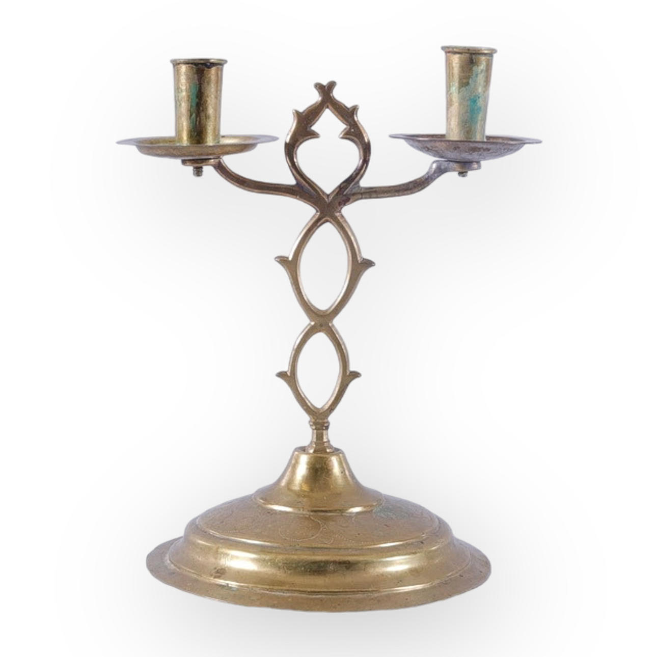 BLEKING ANGEL CANDLE, brass, 18th century.