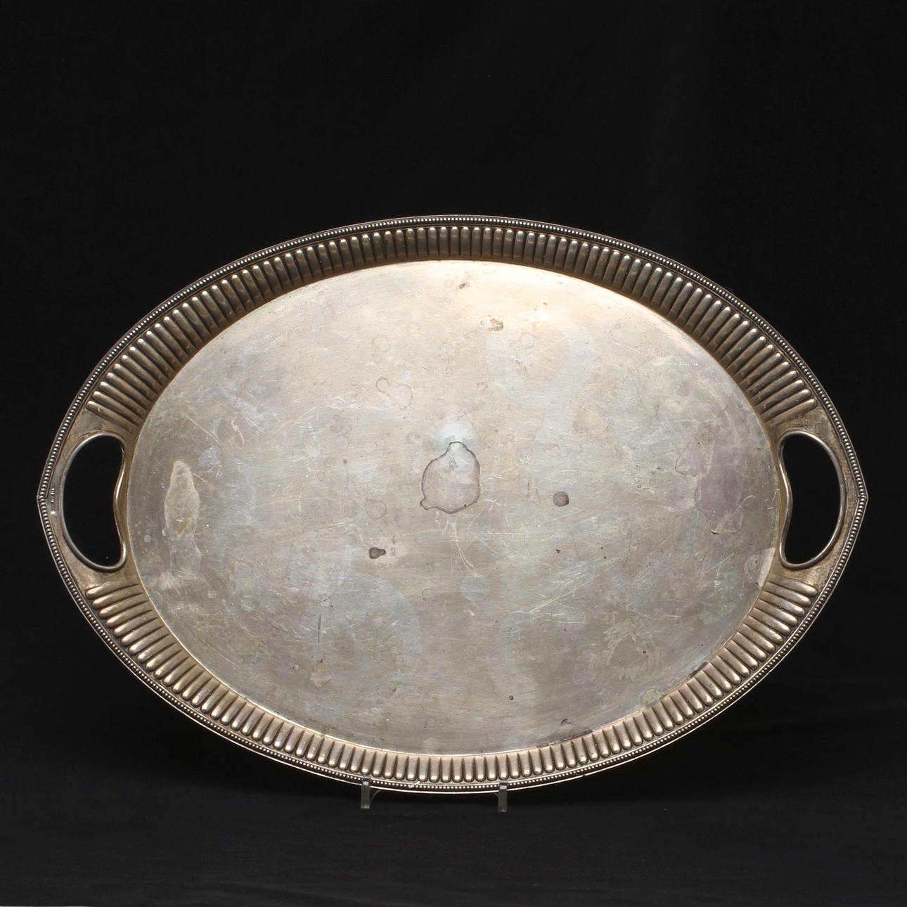 BRICKA, silver, svensk importstämpel, 1918.