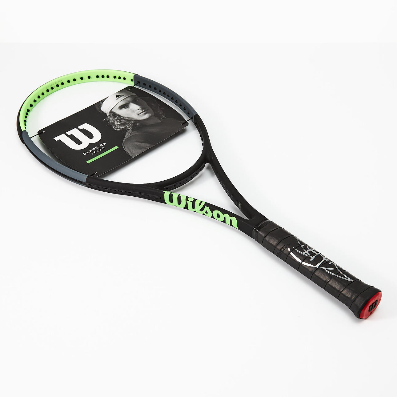 Signed tennis racket from Stefanos Tsitsipas.