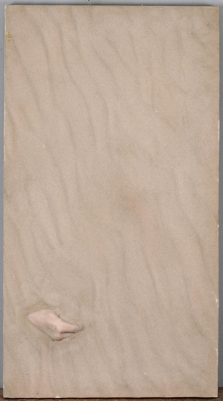 NICLAS MALMSTRÖM. Sand, polyester and silicone, signed and dated on verso 2014.