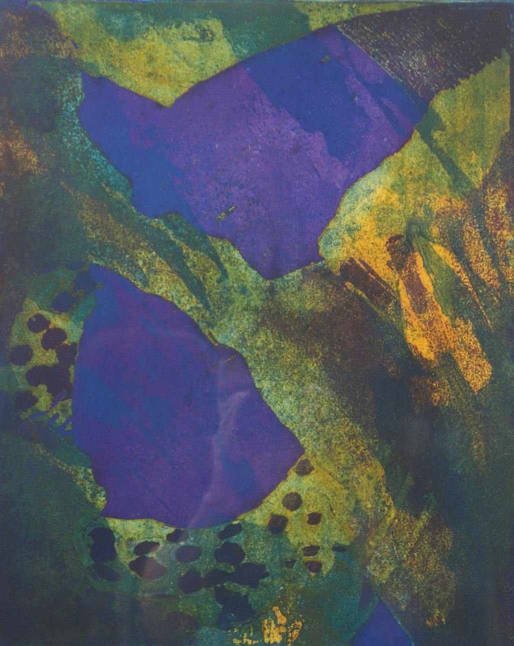 BRITA MOLIN. "Shadow play", color lithograph, signed and numbered 87/220.