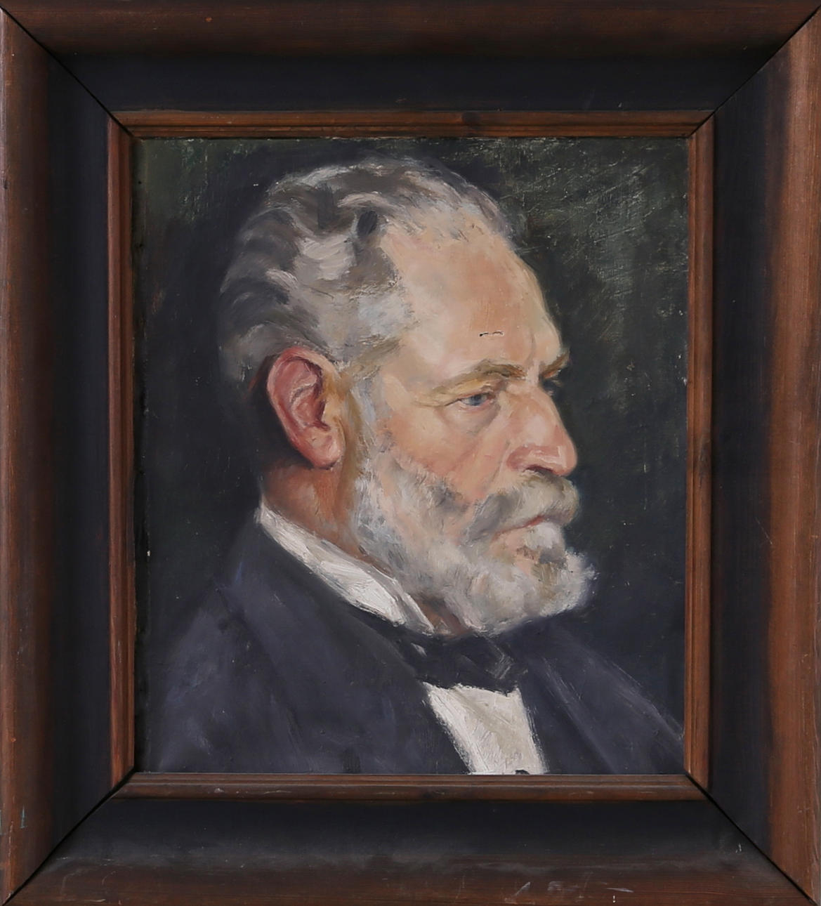 OIDENTIFIERAD KONSTNÄR. Porträtt, olja på duk, 18/1900-tal.