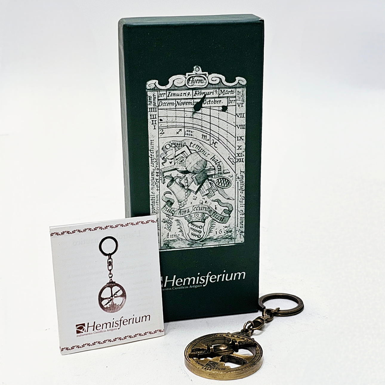 LLAVERO ASTROLABIO PLANISFÉRICO. HEMISFERIUM.