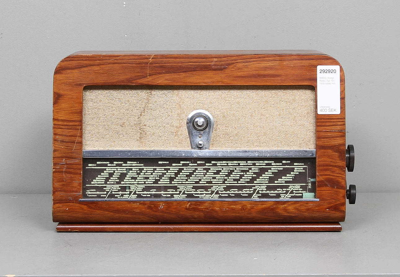 RADIO, Kungs Radio, Typ 751, 1900-taltes mitt.