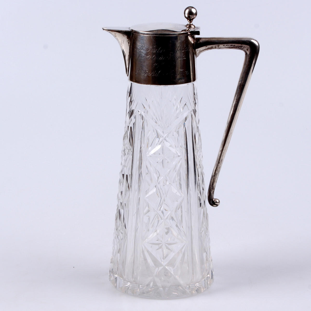 VINKANNA, glas samt silver, K Anderson, Stockholm, 1917.