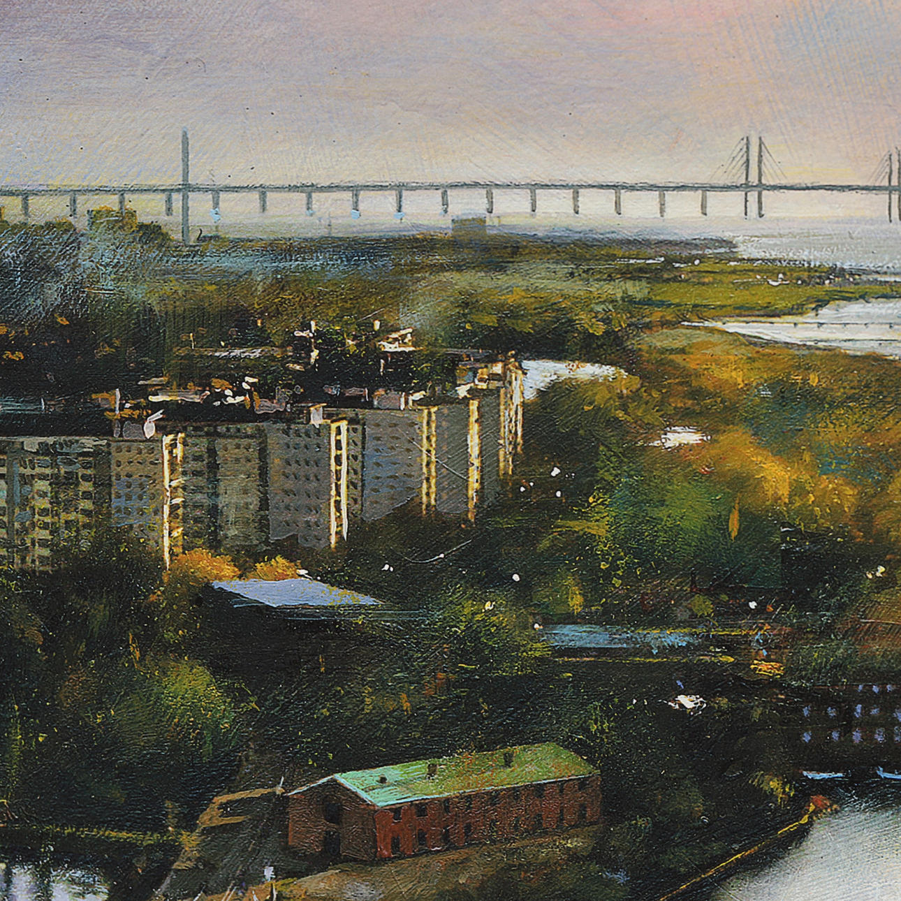 PEDRO DIEGO PÉREZ CASANOVA. Malmö view, signed and numbered EA 3/12.