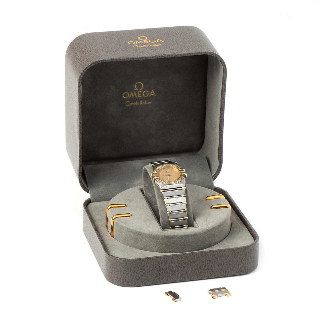 OMEGA, wristwatch, Constellation, 18K gold and steel, with 32 octagonal ...