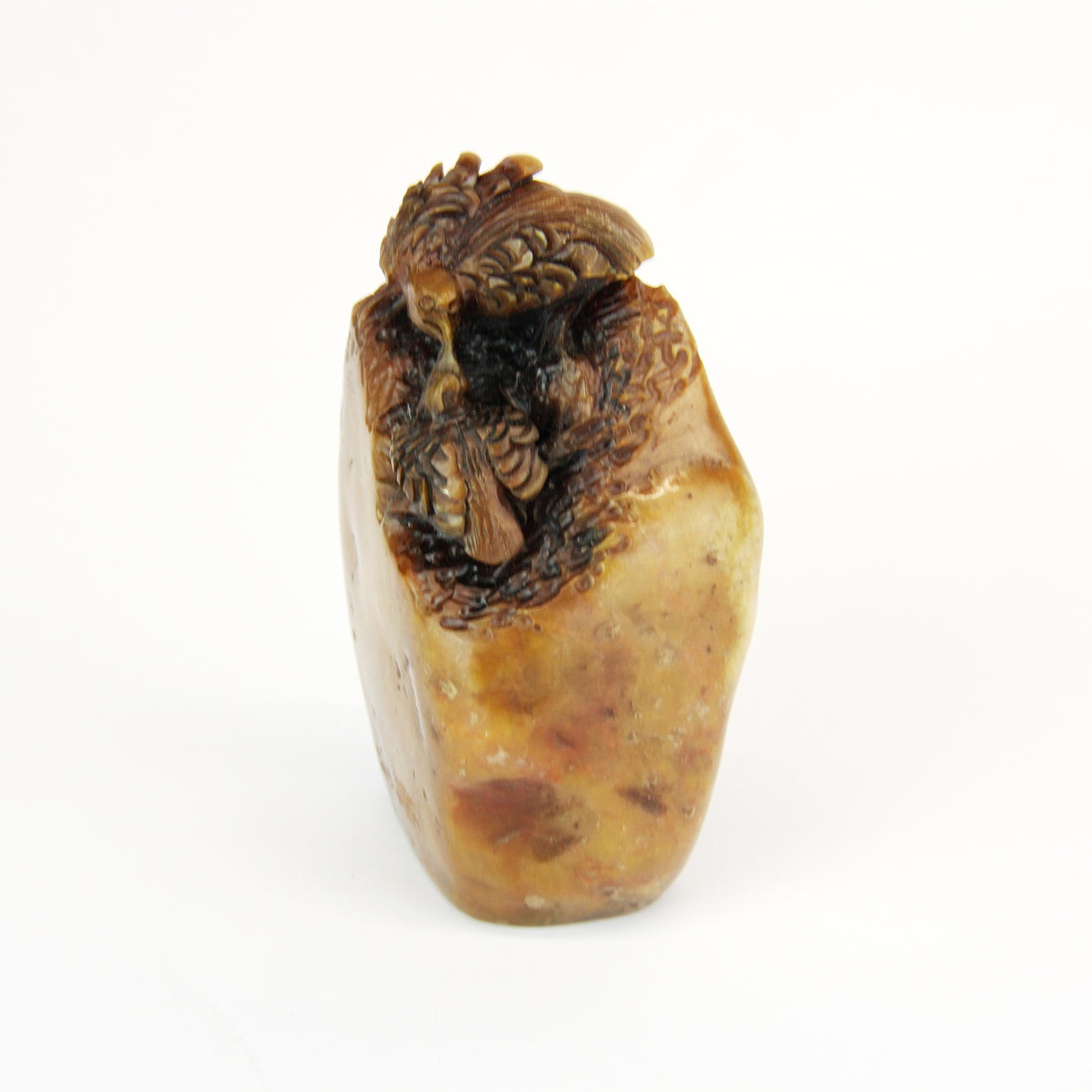 CHINESE HARDSTONE SCHOLAR'S SEAL.