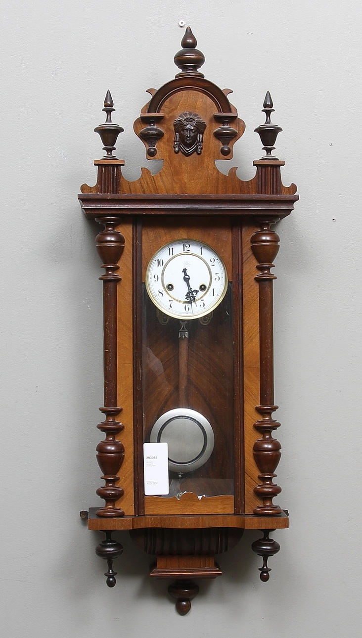 VÄGGUR, Junghans, omkring 1900.