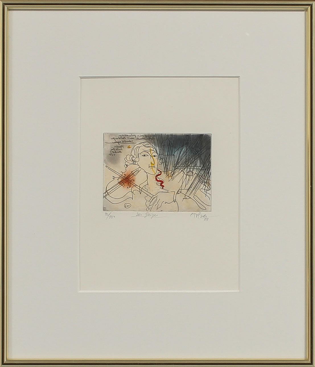 ADI HOLZER. Färglitografier, 2 st, signerade och numrerade.