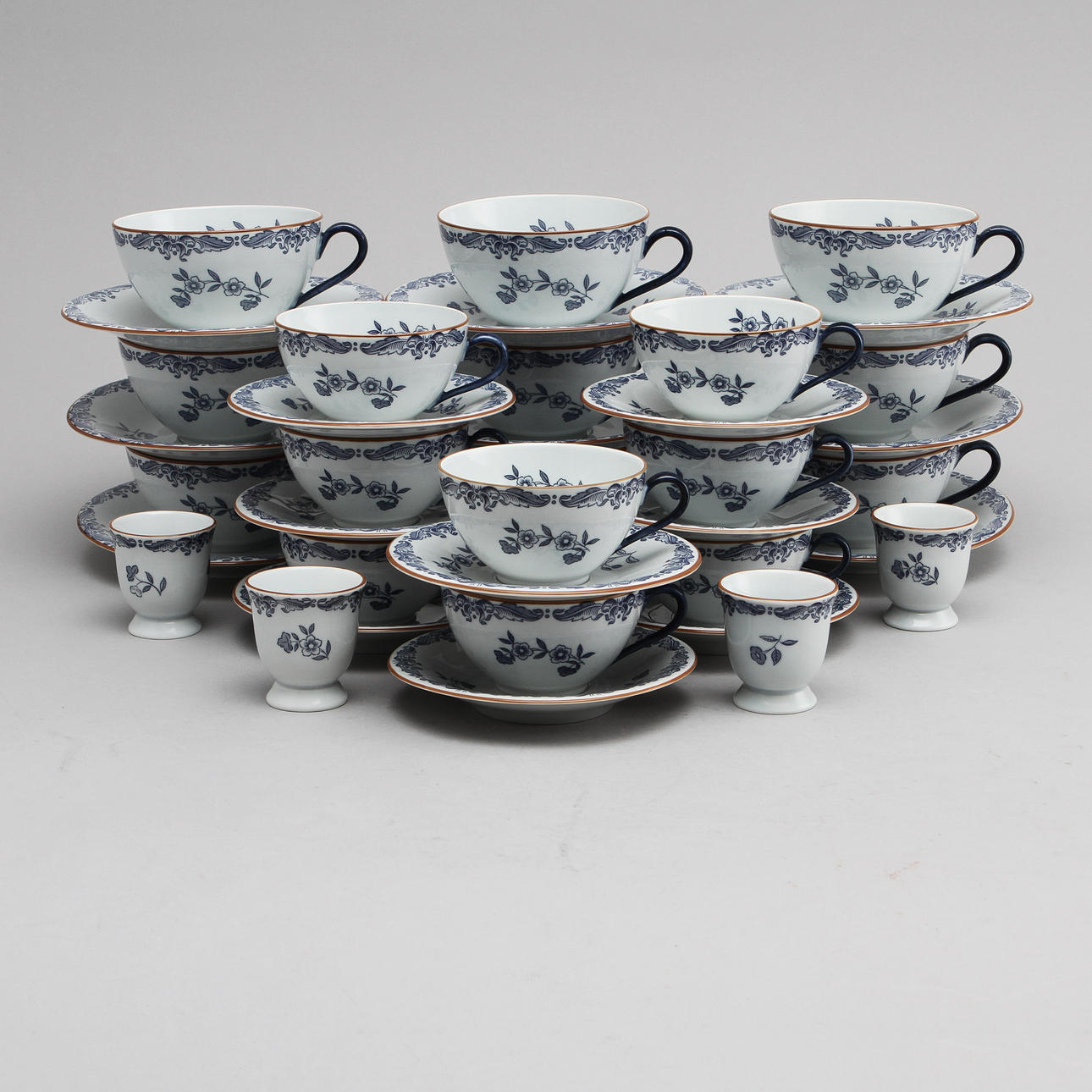 SERVISDELAR, porslin, 22 st, "Ostindia", Rörstrand.