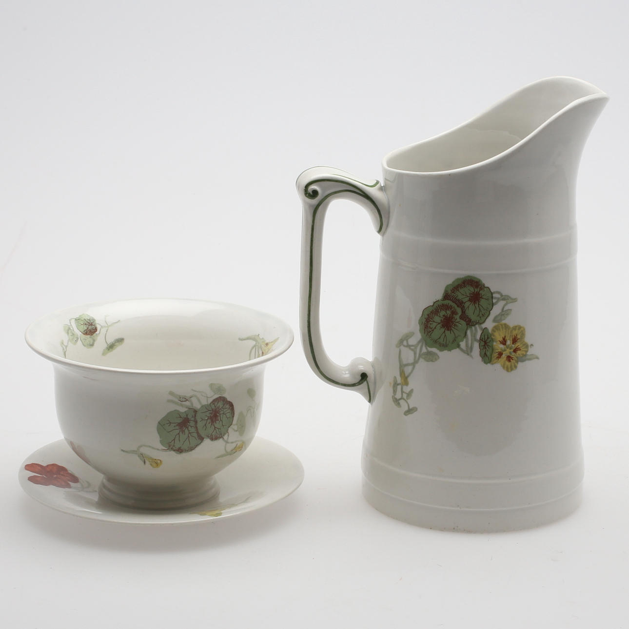 MATSERVIS, 78 delar, flintgods, "Krasse", Gustafsberg, 1900-talets början.