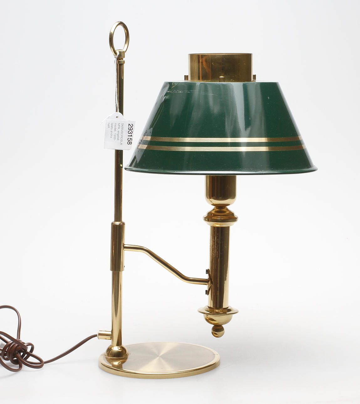 SKRIVBORDSLAMPA, engelsk modell, 1900-talets andra hälft.