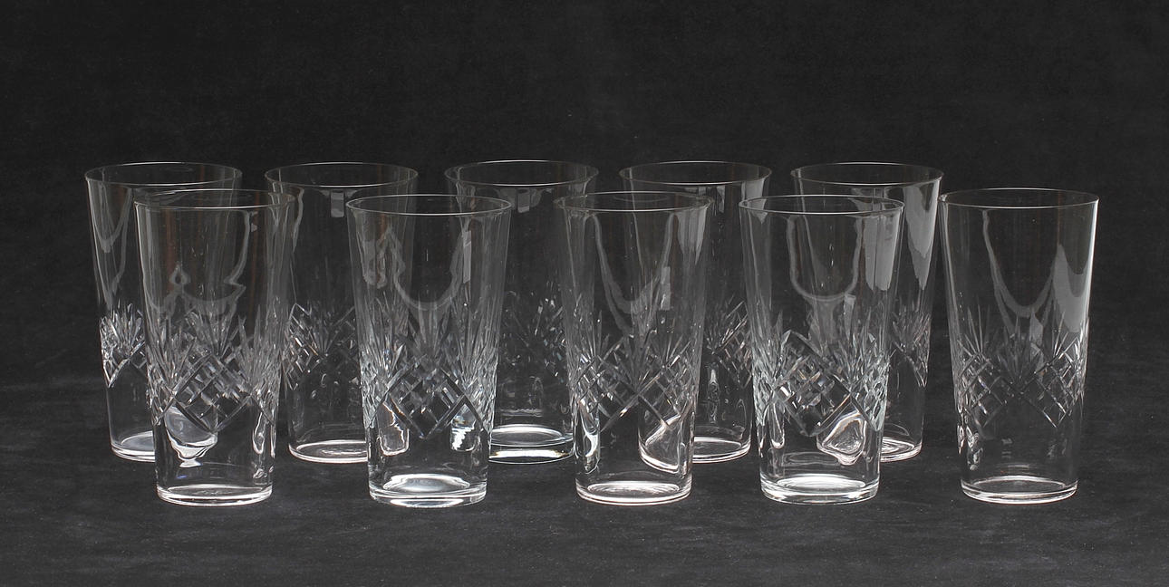 GROGGLAS, 10 st, "Helga", Sverige, 1900-talets början.