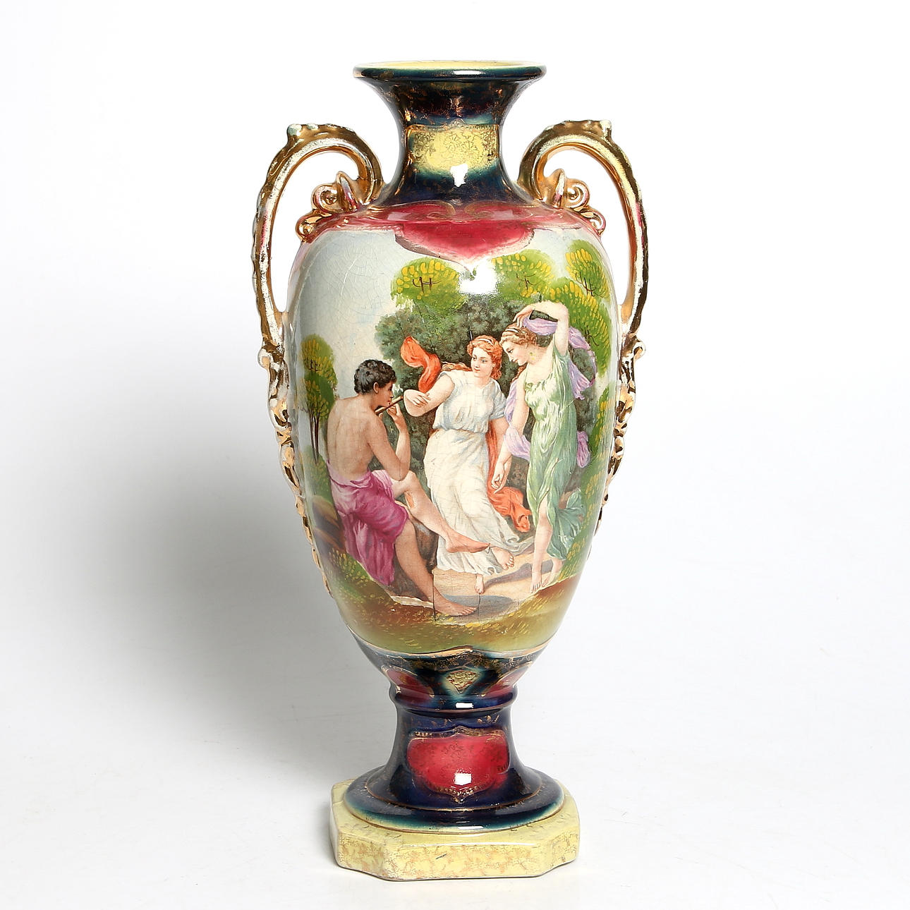 VAS / URNA, flintgods, Royal Crown, England. Sekelskiftet 1800/1900.