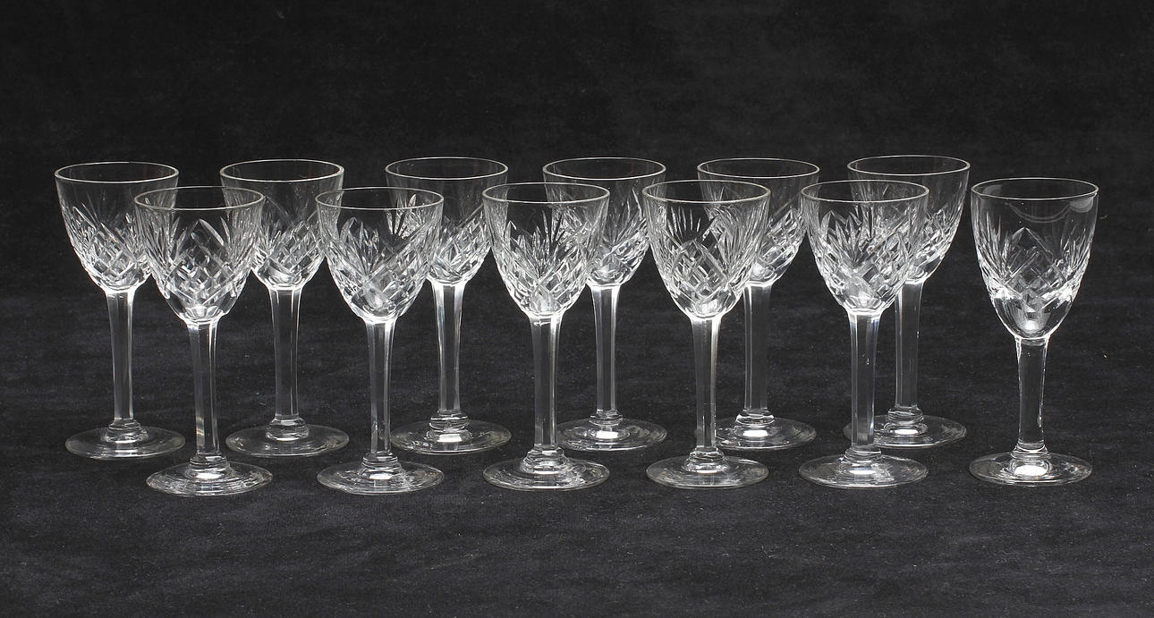 SHERRYGLAS, 12 st, "Helga", Sverige, 1900-talets början.