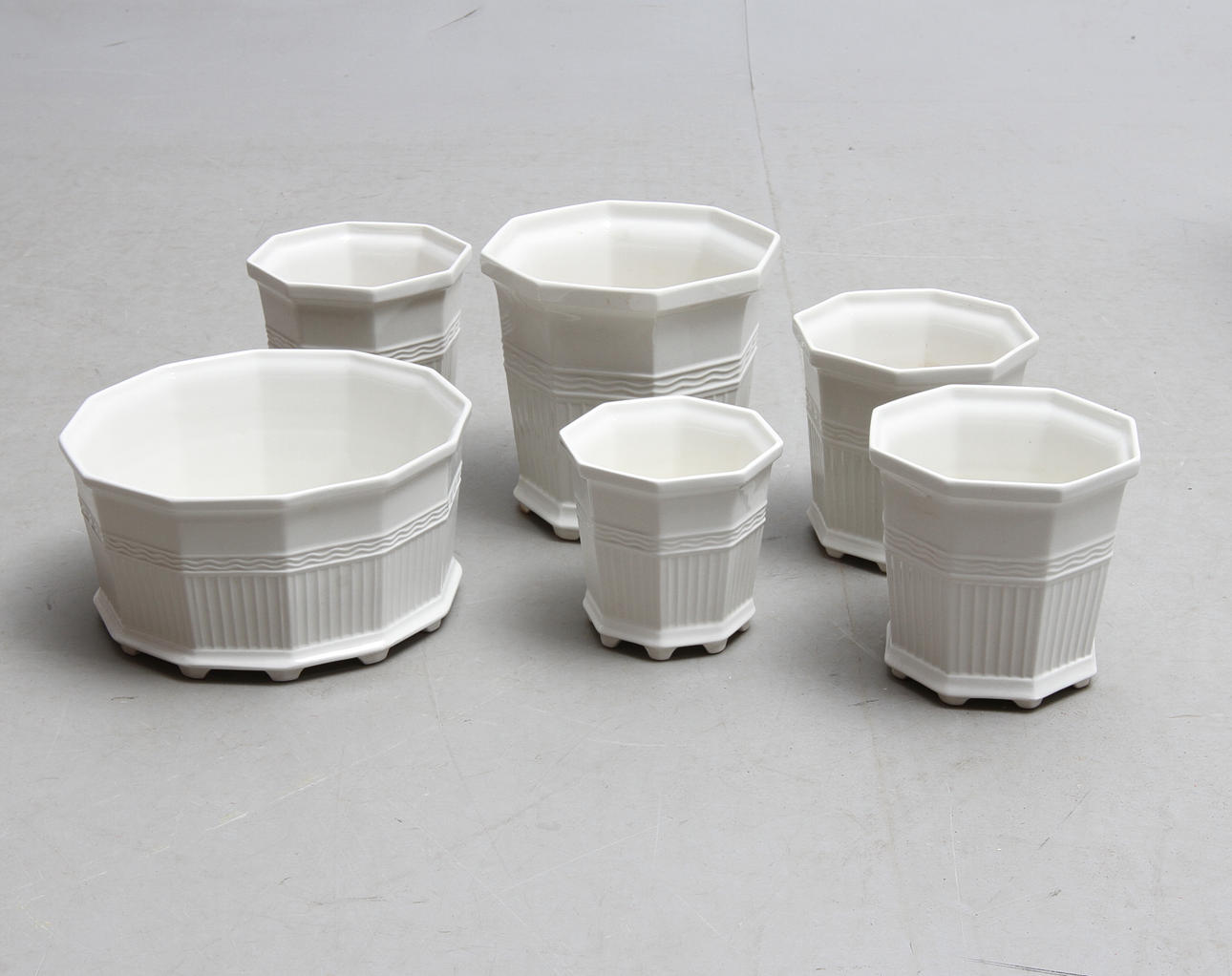 YTTERFODER, 6 st porslin, Prins Eugen, Waldemarsudde, Gustafsberg.