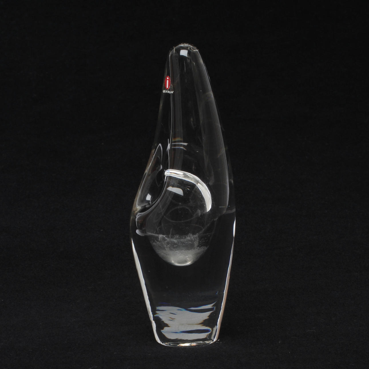 GLASSKULPTUR "Orkidé" signerad Timo Sarpaneva 3568. Iittala, modellen formgiven 1954.