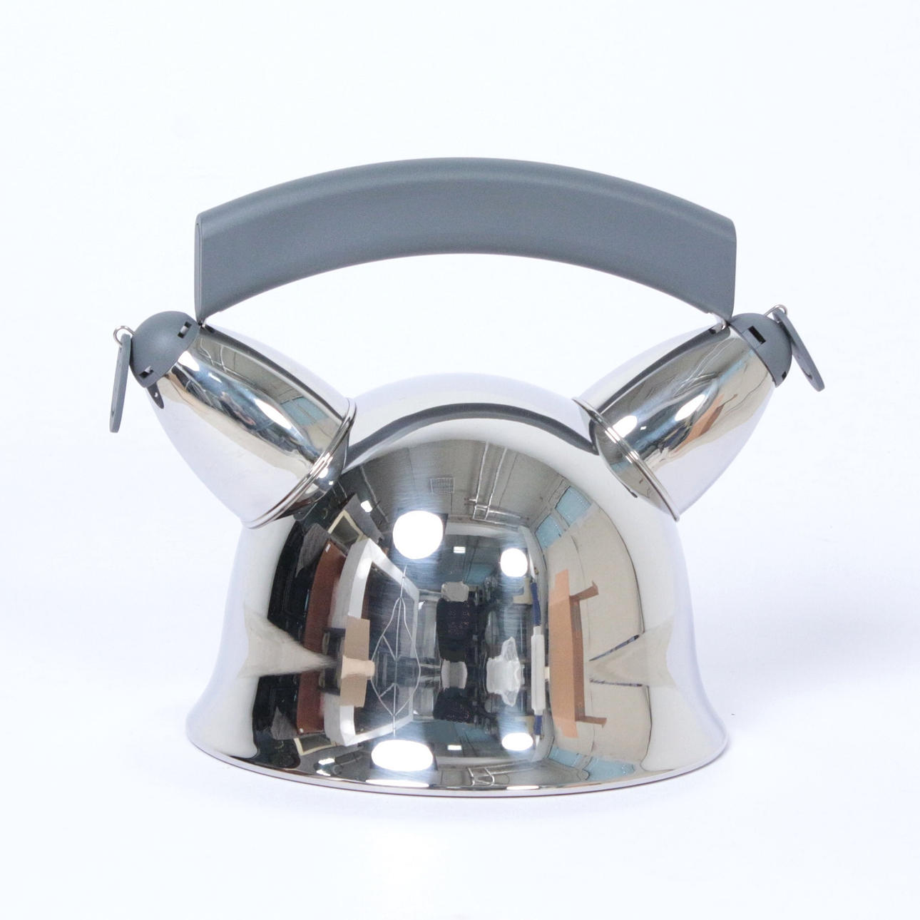 Alessi Mama-o やかん 2qt ANDREA BRANZI for ALESSI. 'Mama O-Kettle' kettle. Silver