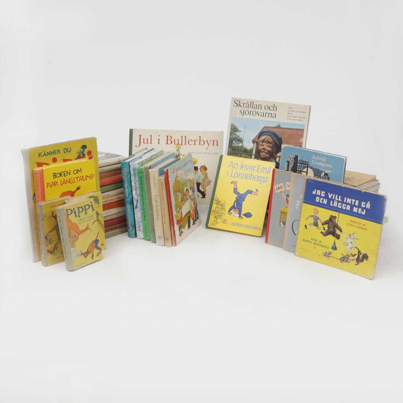 BOKSAMLING, 47 delar, Astrid Lindgren, förstaupplagor.