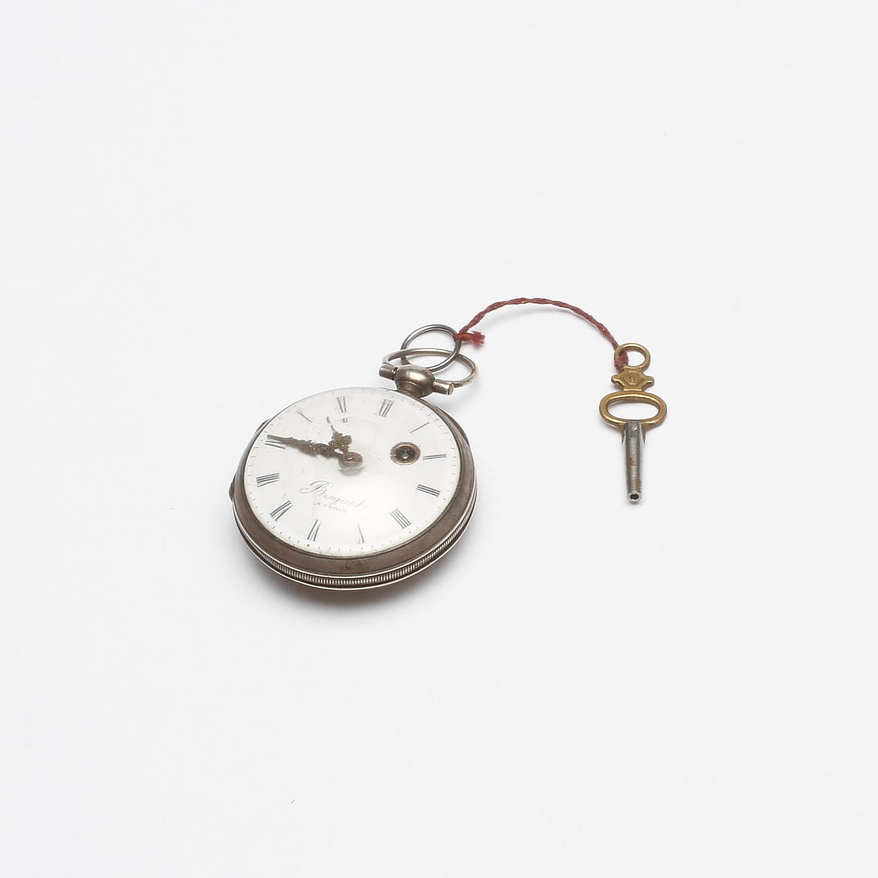 FICKUR, spindelur, silver, märkt Breguet a Paris, 1800-tal.