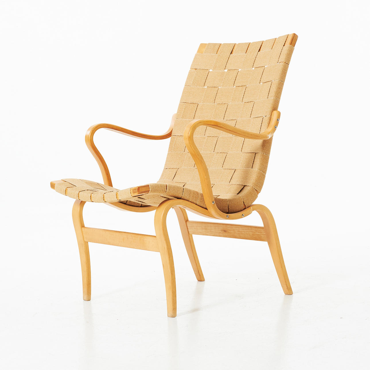 BRUNO MATHSSON (1907–1988). Sillón, "Eva".