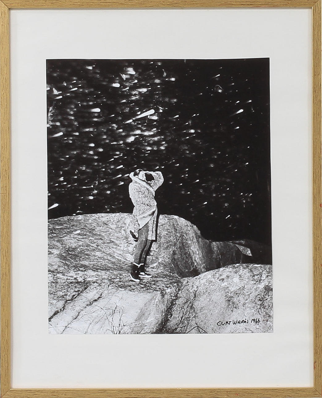 CURT WARÅS. Fotografi, signerad och daterad 1966.