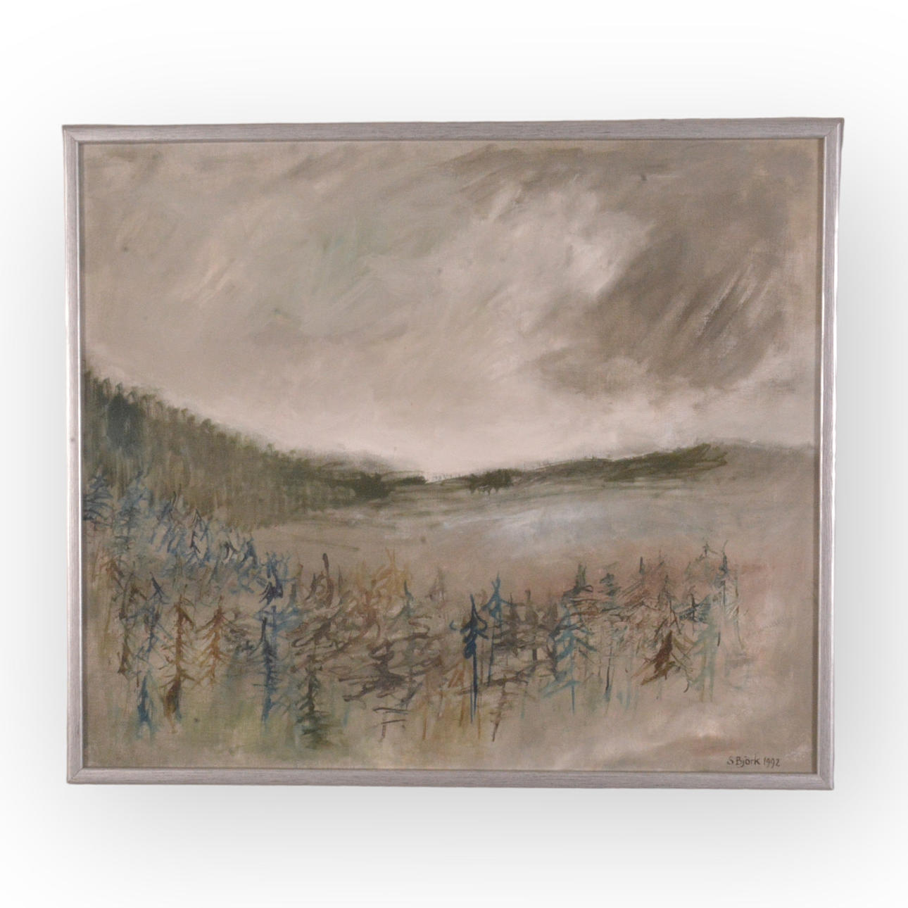 SVEN BJÖRK. oil on canvas.