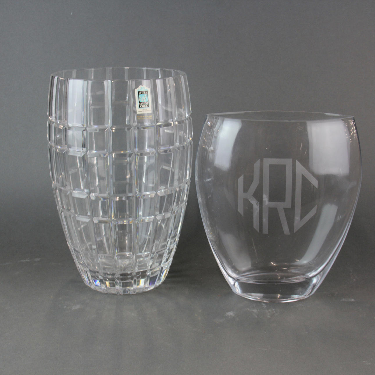 LARGE POLISH AVITRA VASE & A FURTHER VASE.