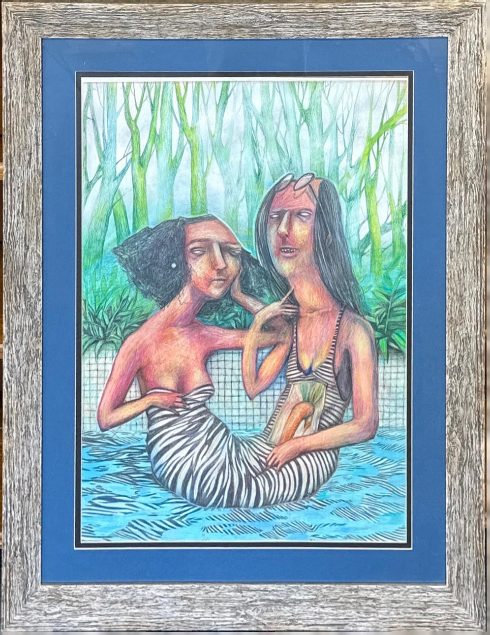 MAIA BELOSTROPOVA. DIBUJO A LÁPIZ DE COLOR.