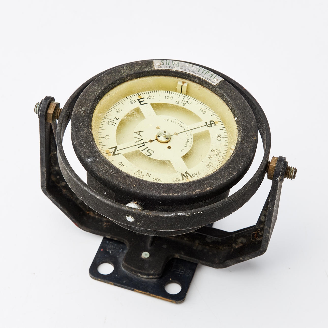 BRÚJULA DE BARCO, Silva, suspensión cardan, tipo 41.