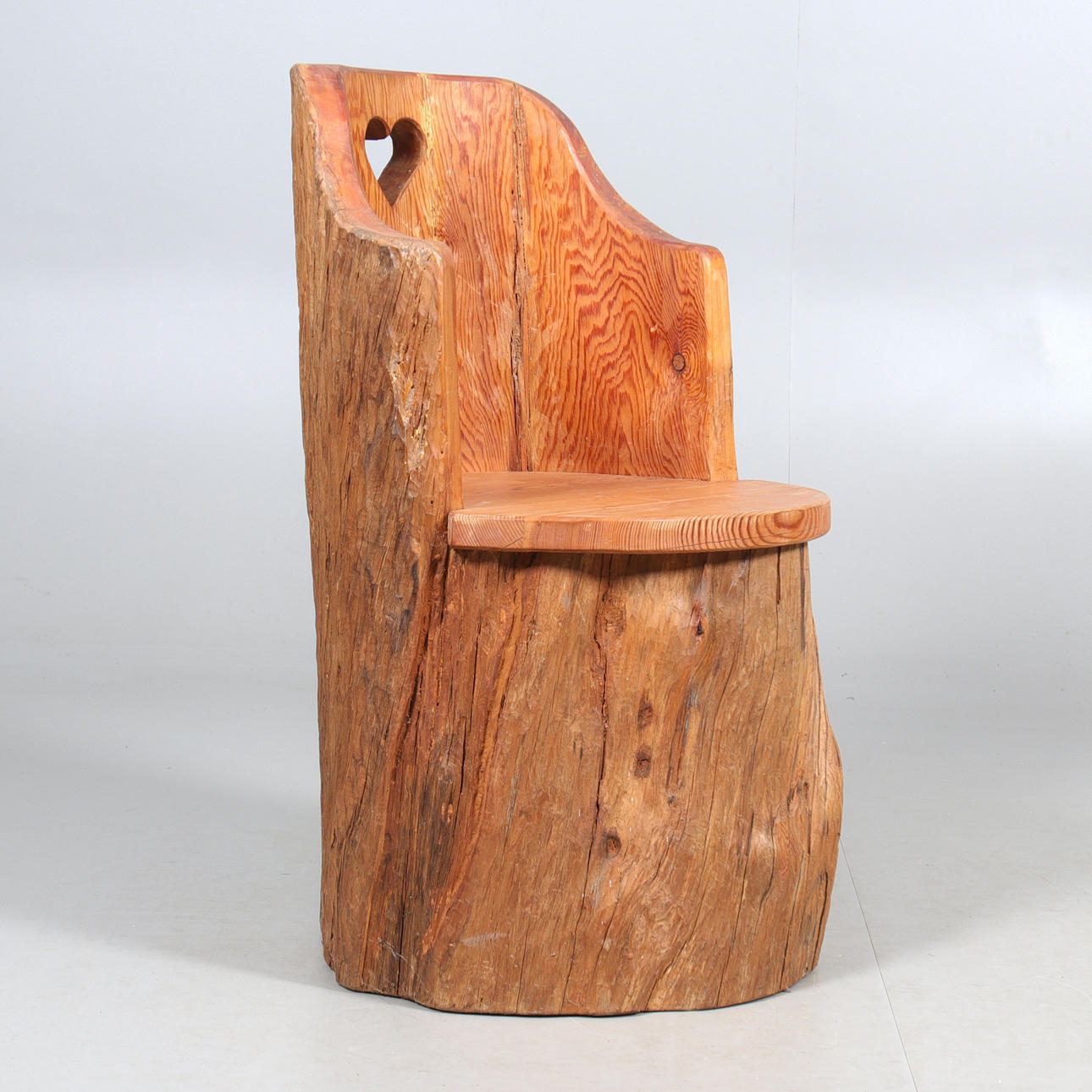 CUBE CHAIR, pine, 20th century.