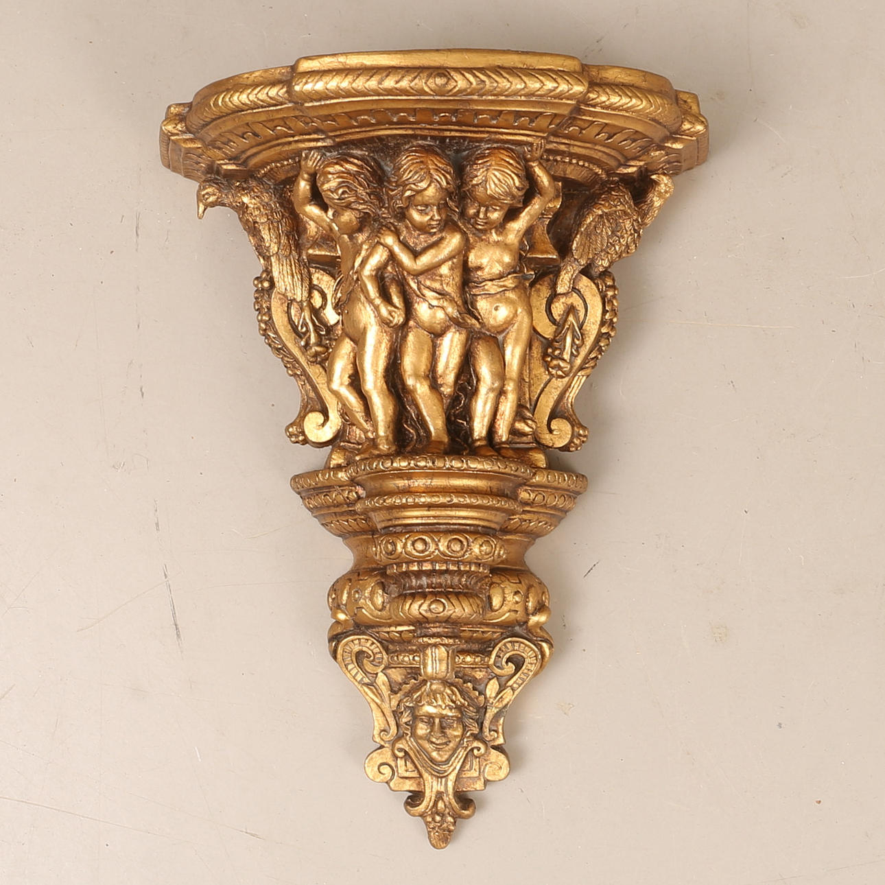 CONSOLE SHELF/WALL CONSOLE, cut decor.