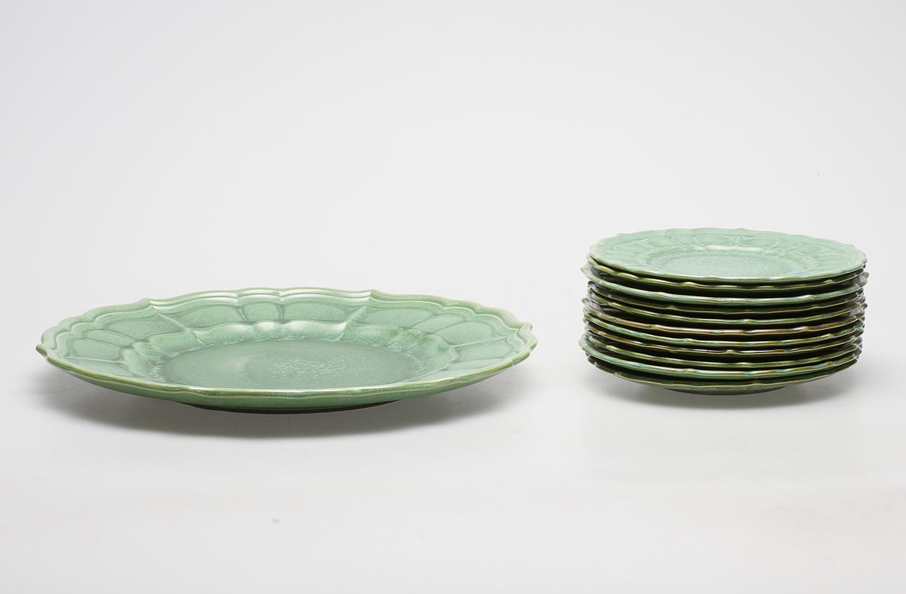 FRUKTSERVIS, 12 delar, keramik, Gefle.