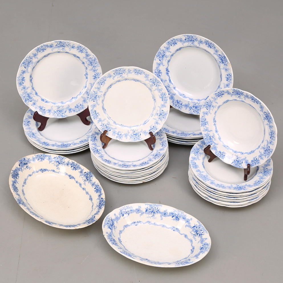 MATSERVIS, 35 delar, Juno, Gustavsberg, tidigt 1900-tal.