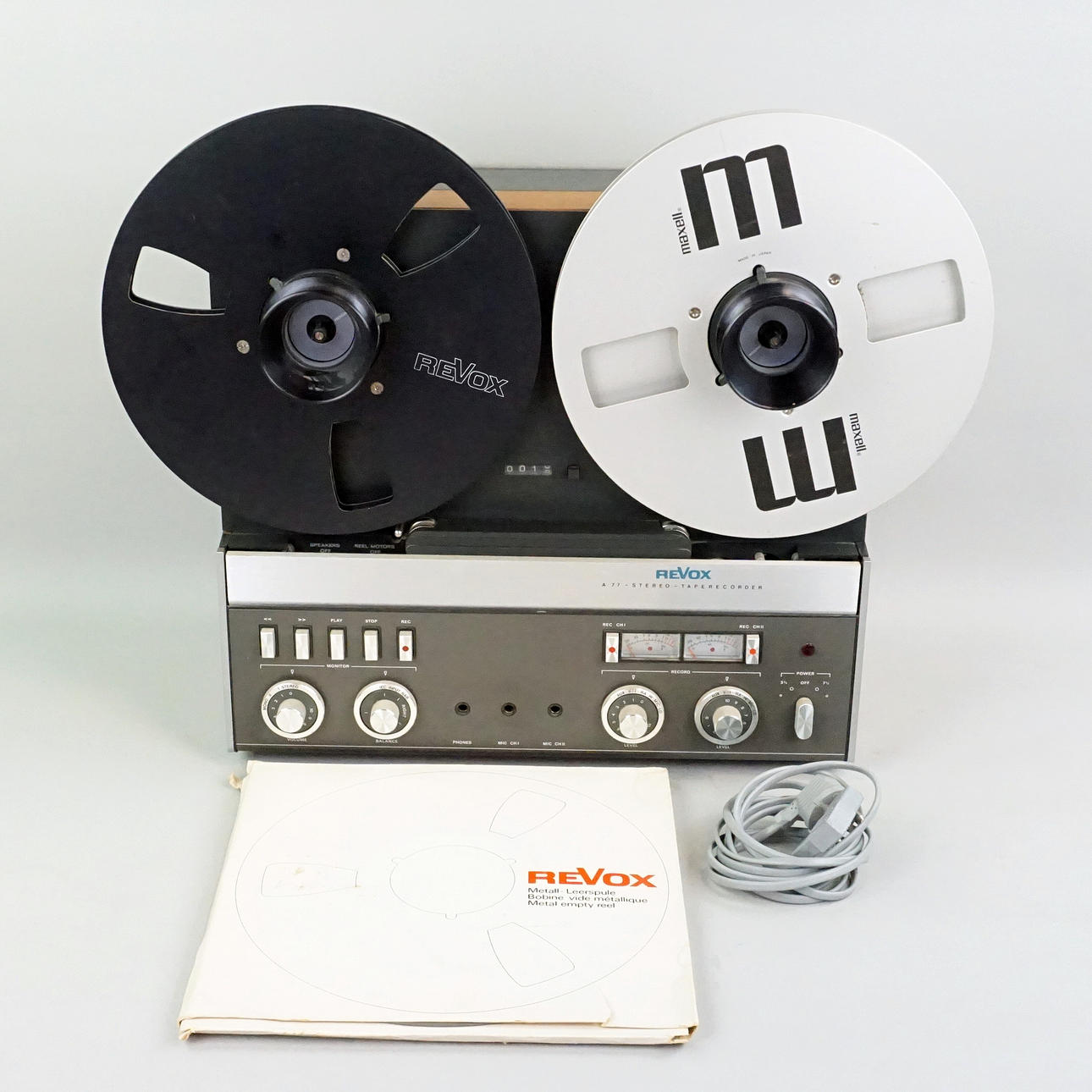 TAPE PLAYER, Revox A77, Switzerland.