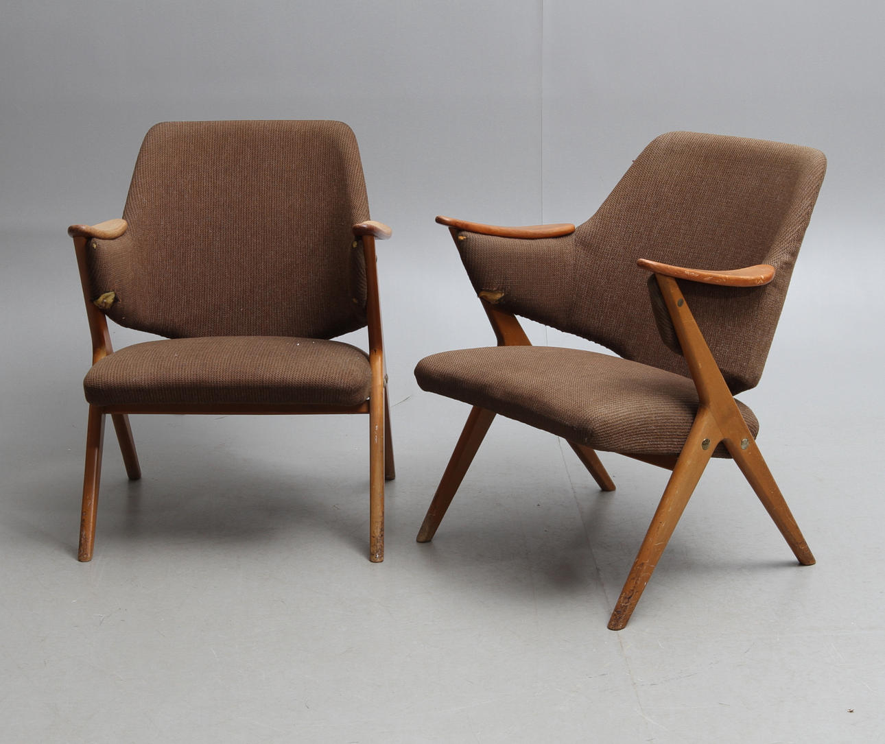 FÅTÖLJER, 1 par, Norge, 1950/60-tal.