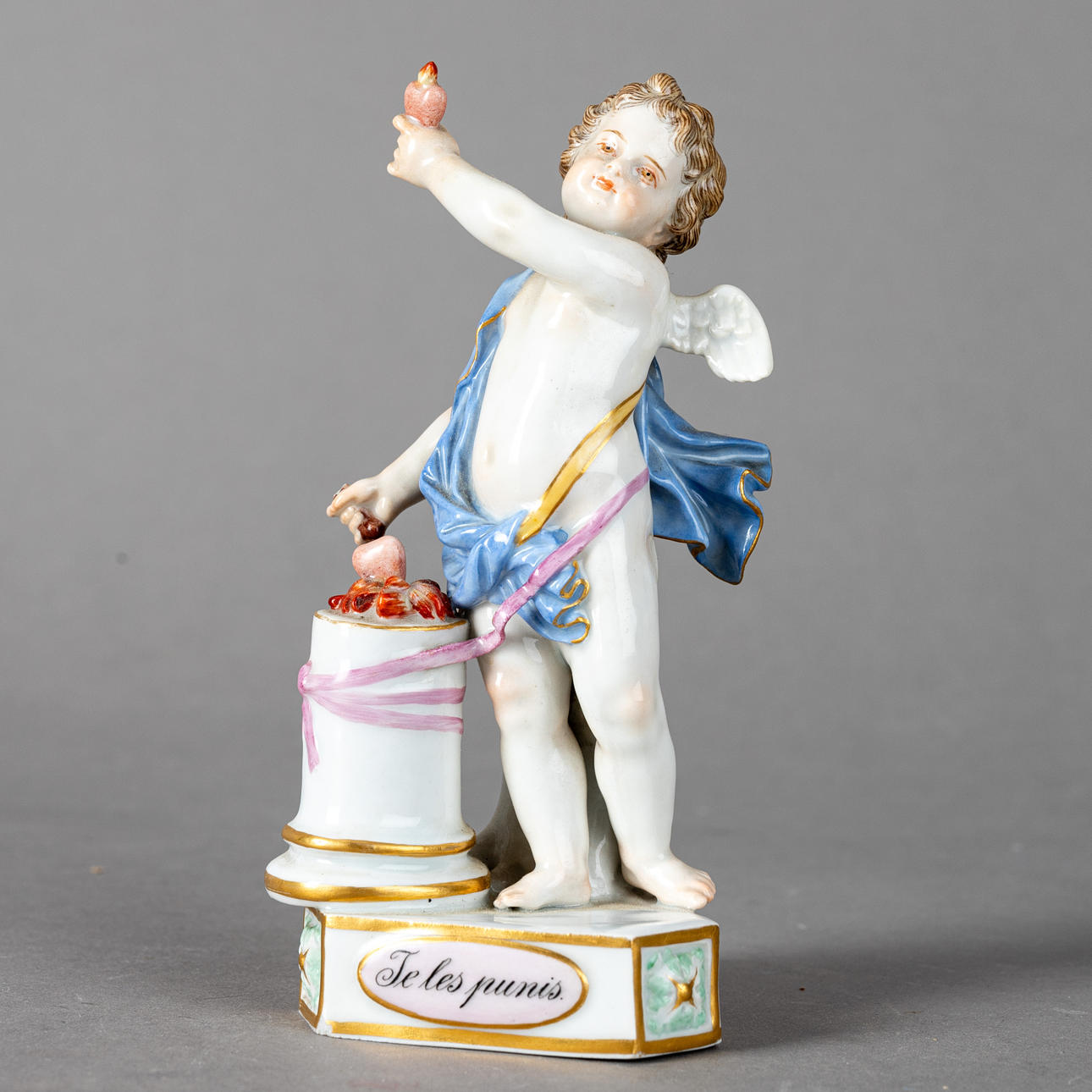 MICHEL VICTOR ACIER (1736-1799). Cupid 'Je les punis', Meissen
