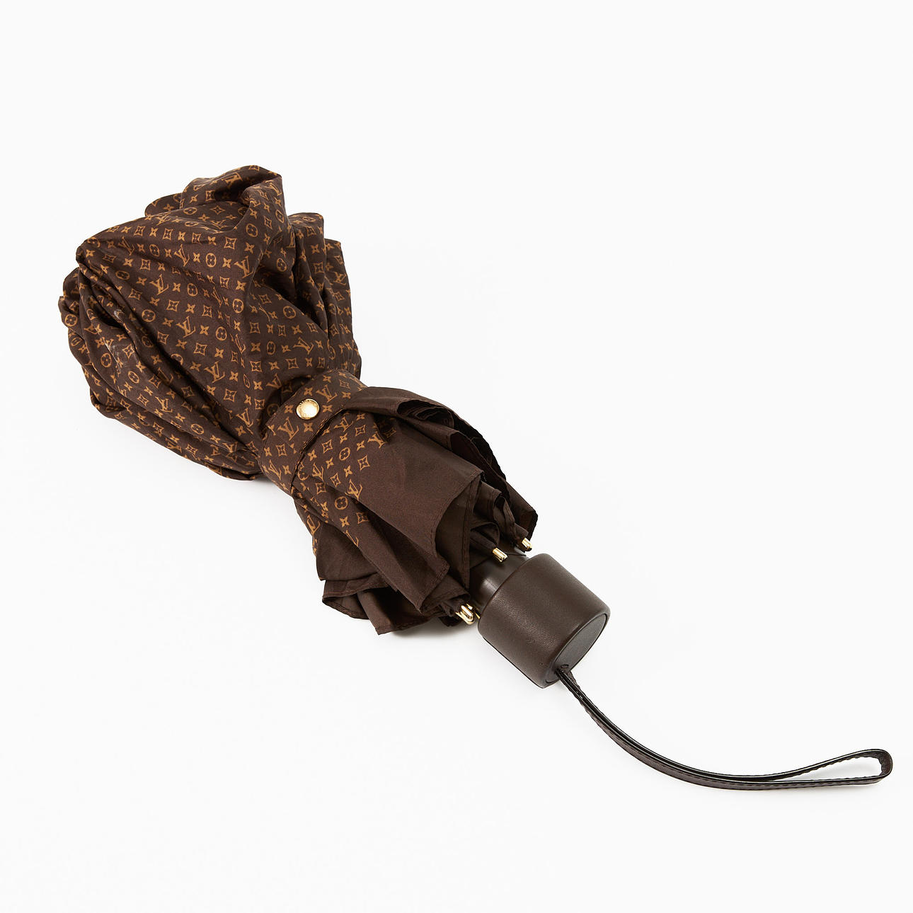 LOUIS VUITTON. umbrella, monogram print, seat handle.